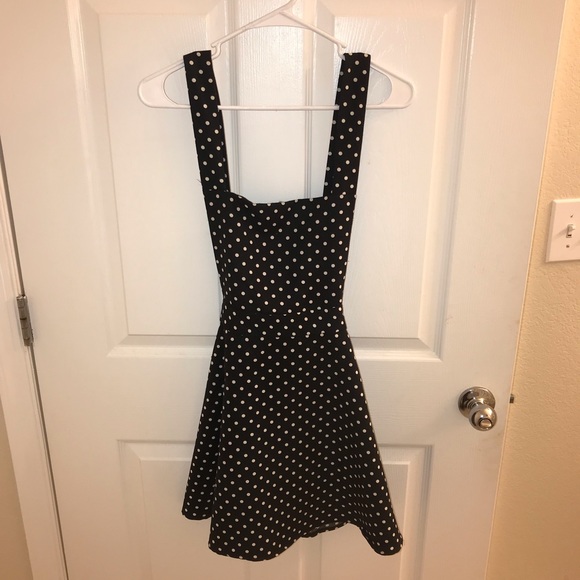 polka dot jumper dress